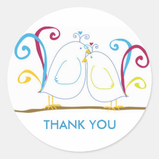 Aqua Inséparable Stickers - Personnalisez-les!