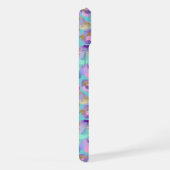 Aqua Iridescent Imprimé Léopard Monogrammé (Côté droit)