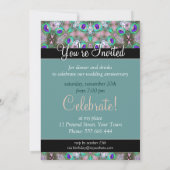 Aqua Jewels Anniversaire Fête Invitation (Dos)