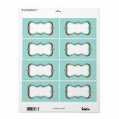 Aqua Kant Labels (Full Sheet)