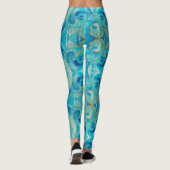 Aqua Kasih Swirls Leggings (Achterkant)