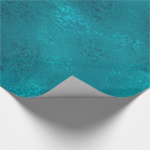 Aqua-kerstkronkelpapier Cadeaupapier (Hoek)