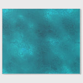 Aqua-kerstkronkelpapier Cadeaupapier (Vlak)