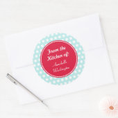 Aqua Keuken Bakken Gift Labels Stickers (Envelop)