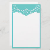 Aqua Lacy Briefpapier (Voorkant / Achterkant)