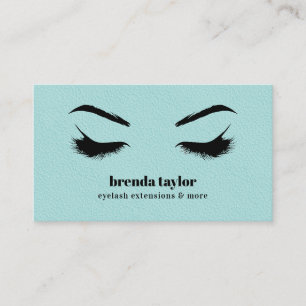 AQUA LEATHER chic Eyelash Browbar professional Visitekaartje