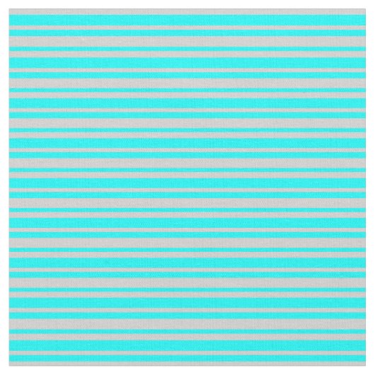 Aqua & Light Grey Lined Pattern Stof (Close Up)