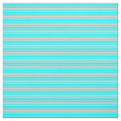 Aqua & Light Grey Lined Pattern Stof (Swatch)