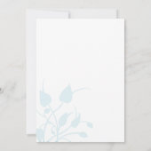 Aqua Lilac Corail Hummingbirds Faire-part de maria (Dos)