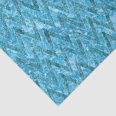 Aqua Marbled Chevron Tissuepapier (Detail)