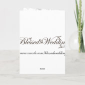 aqua mariage damassé Merci (Dos)