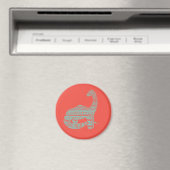 Aqua & Melon Dino Magneet (Insitu (Vaatwasser))