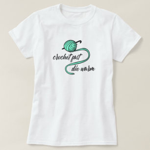 Aqua Menthe Crochet Fast, Die Chaud T-Shirt