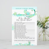 Aqua Mermaid Vrijgezellenfeest Game (Staand voorkant)