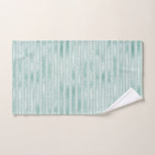  Aqua Mint Glitzy Glitter Stripes      Bad Handdoek (Handdoek)
