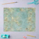 Aqua Mint Gold Abstract Tissuepapier (Craft)