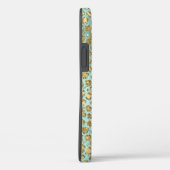 Aqua Mint Gold Glitz Glitter Leopard        Case-Mate iPhone Case (Achterkant / Rechts)