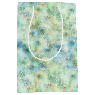 Aqua Mint Goud Marmer Abstract Medium Cadeauzakje
