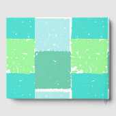 Aqua Mint Green Colors 50e anniversaire Livre d'or (Verso)