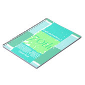 Aqua Mint Green Colors 70e anniversaire Livre d'or (Côté gauche)