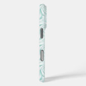 Aqua Mint Witte Krullen Case-Mate iPhone Case (Achterkant / Rechts)