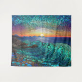 Aqua Mirage Zeegezicht Wandkleed (Voorkant (horizontaal))