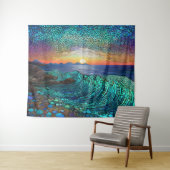 Aqua Mirage Zeegezicht Wandkleed (In Situ (horizontaal))