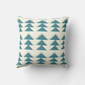 Aqua Modern Arrow Pattern Design Pillow Kussen (Achterkant)