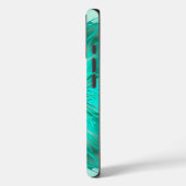 Aqua modern doorzichtig ontwerp telefoonhoes Case-Mate iPhone case (Achterkant / Links)