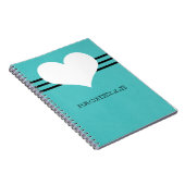 Aqua Modern Heart Carnet (Côté Droit)