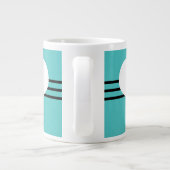 Aqua Moderne Coeur Jumbo Mug (Dos)