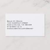 Aqua moderne et Cartes de visite à points polka bl (Dos)