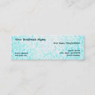 Aqua Mosaic Skinny Visitekaartjes