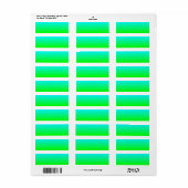 Aqua naar Green Label (Full Sheet)