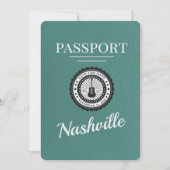 Aqua Nashville Passport Bewaar de datum Save The Date (Voorkant)