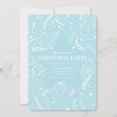 Aqua Navy Stars Noël fête Invitation (Devant)