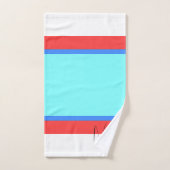 Aqua + Nom Rouge à Large Bande Douche (Serviette à main)