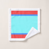 Aqua + Nom Rouge à Large Bande Douche (Gant de toilette)