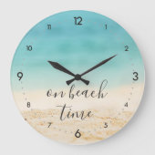 Aqua Ocean + Sandy #Beach "on strand time" kusttij Grote Klok (Voorkant)