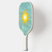 Aqua Ocean Starburst Coastal Vibes Pickleball Paddle (Links)