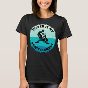 Aqua-oefening op watergebied t-shirt
