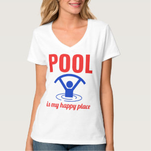 Aqua-oefening op watergebied t-shirt