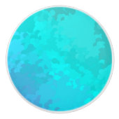 Aqua Ombre Keramische Knop (Voorkant)