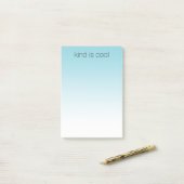 Aqua Ombre Kind is geweldig Post-it® Notes (Op bureau)
