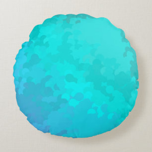 Aqua Ombre Rond Kussen