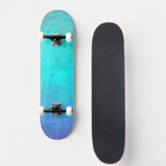 Aqua Ombre Skateboard (Voorkant)