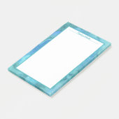 Aqua Onderwater Waterverf Border Post-it® Notes (Schuin)