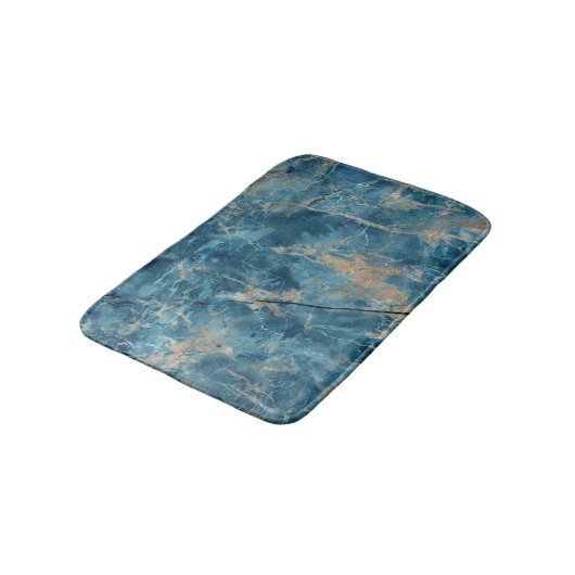 Aqua Onyx Marmer: Ontwerp met hoge resolutie. Badmat (Gekanteld)