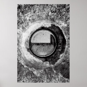 "Aqua Orb Gray" JTG Art Posters