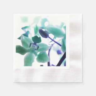 Aqua Orchidee Prints Papieren Servet